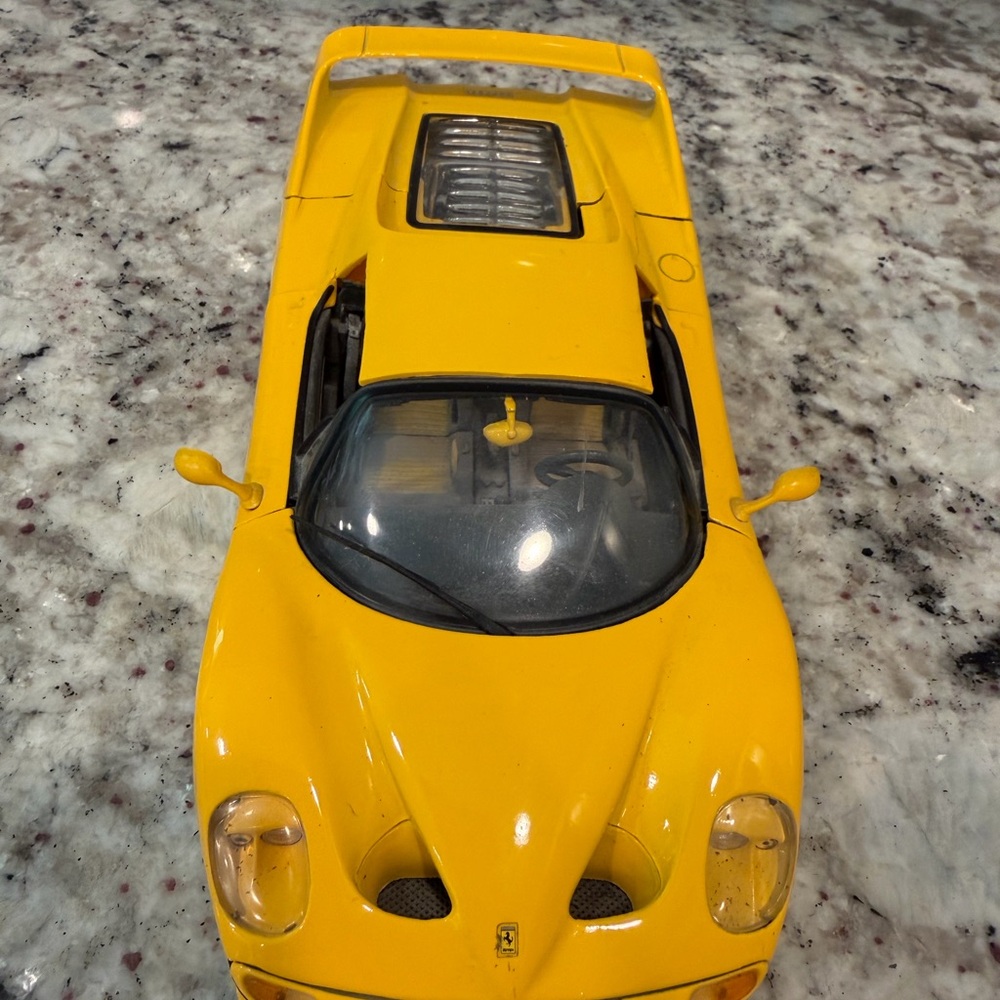 Ferrari Model Car in Vivid Yellow
